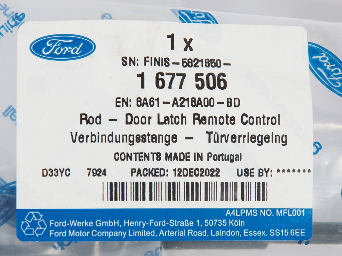 LINKA KLAMKI ZAMKA DRZWI TYLNYCH FIESTA 08- 12- _ 1677506 _ 8A61-A218A00-BD