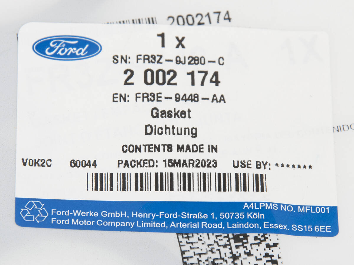 USZCZELKA KOLEKTORA WYDECHOWEGO MUSTANG 15- 5,0 _ 2002174 _ FR3E-9448-AA _ FR3Z-9448-A