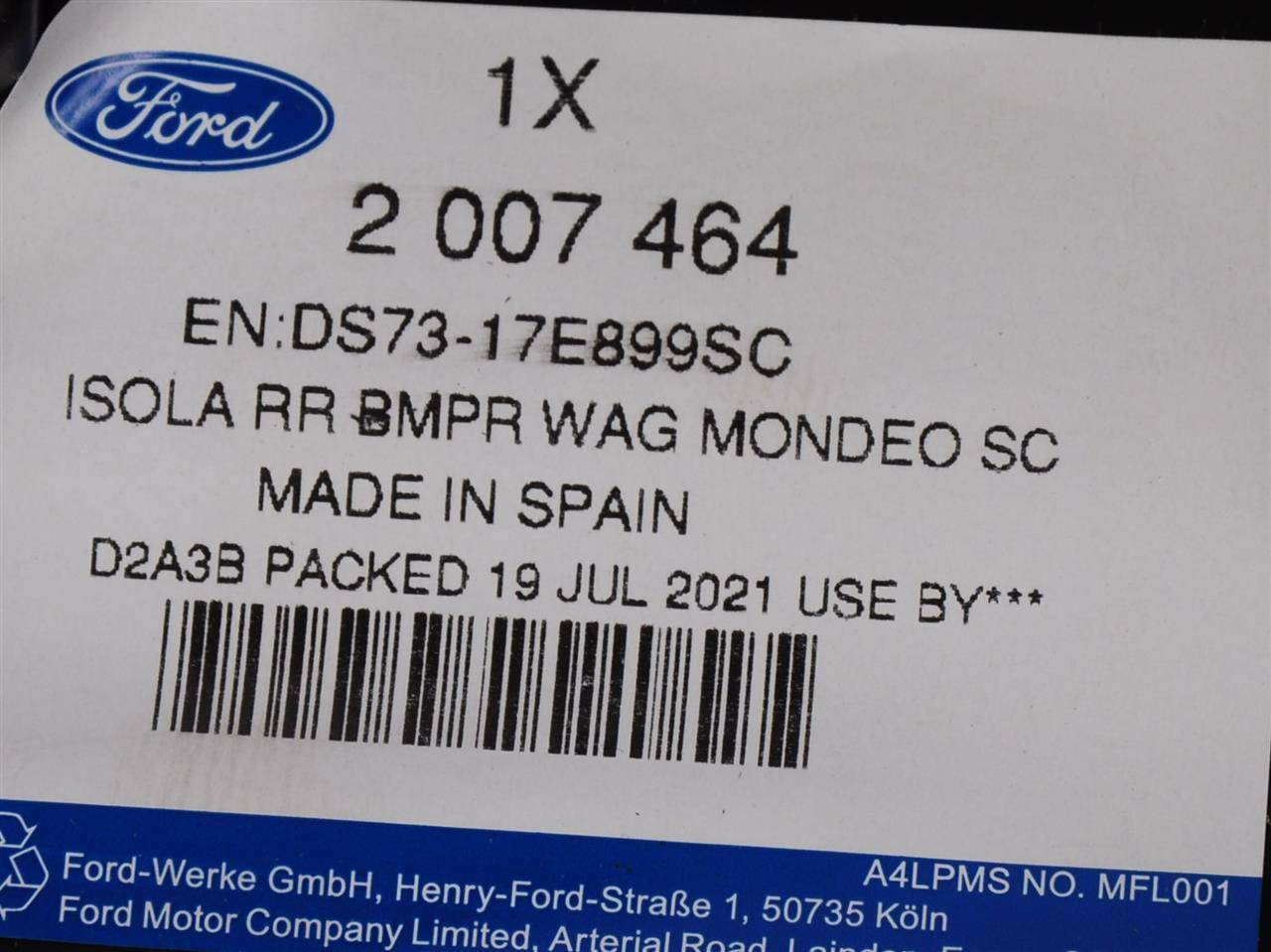 ABSORBER ZDERZAKA TYLNEGO MONDEO 14- KOMBI _ 2007464 _ DS73-17E899-SC _ GTU_07