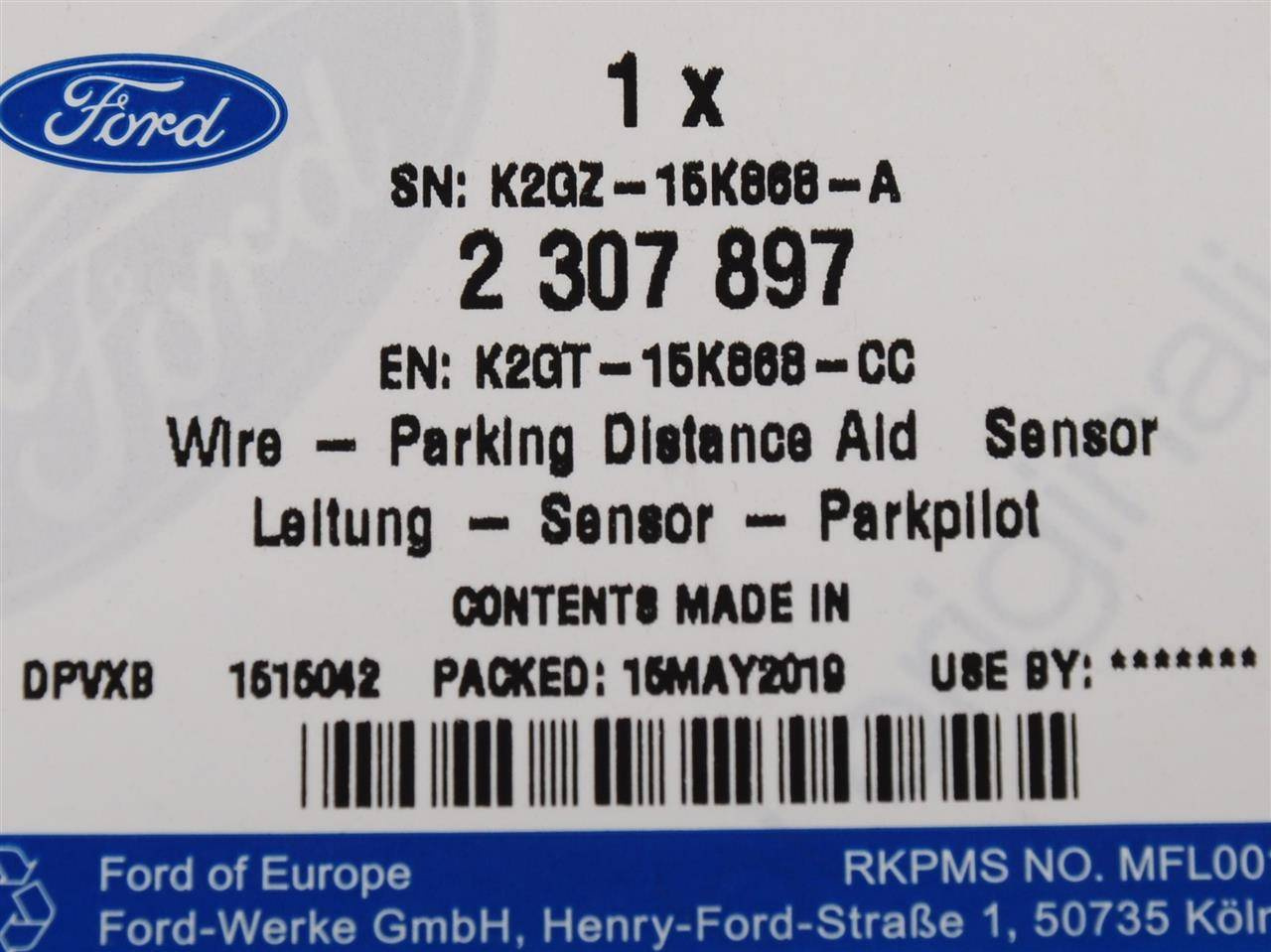 WIĄZKA CZUJNIKÓW PARKOWANIA TYŁ EDGE 18- 4PDC