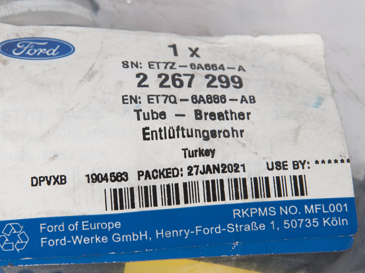 PRZEWÓD FILTRA POWIETRZA
TRANSIT/TOURNEO COURIER 14- _ 2267299 _ ET7Q-6A886-AB