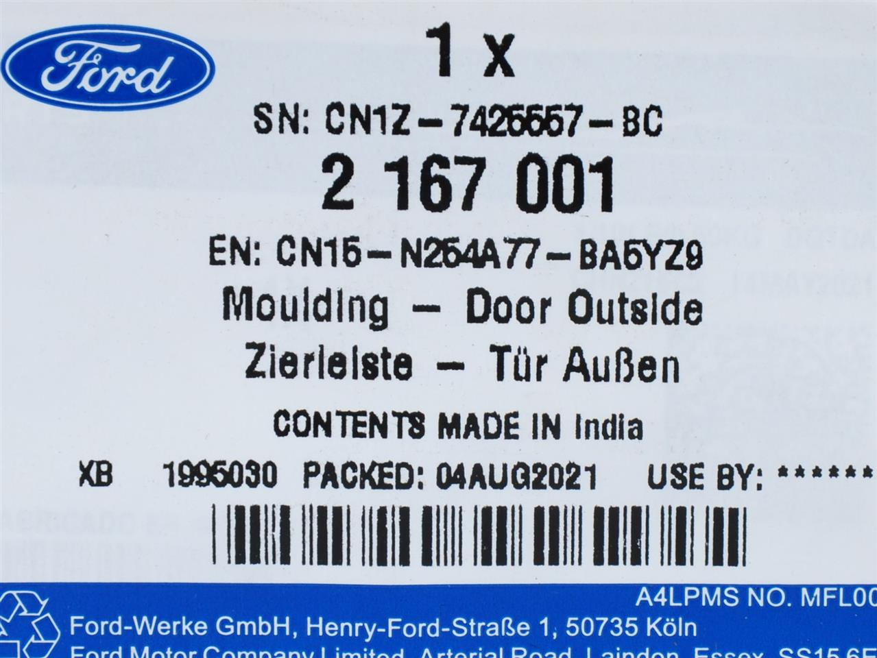 LISTWA LEWA DRZWI ECOSPORT 2017- _ 2167001 _ CN15-N254A77-BA5YZ9 _ GTU_07