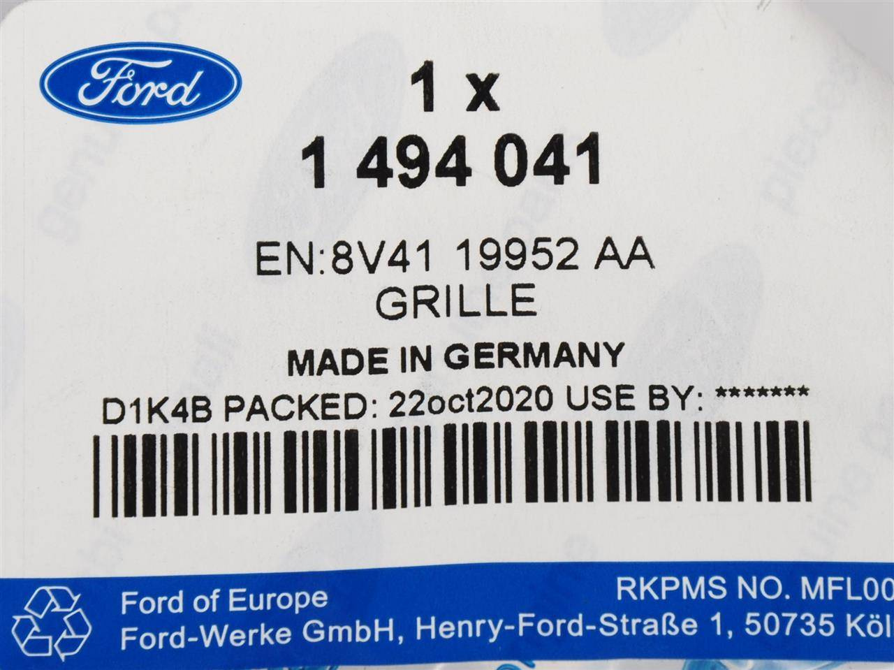 KRATKA HALOGENU PRAWA KUGA 08-12 FORD OE _ 1494041 _ 8V41-19952-AA _ GTU_07