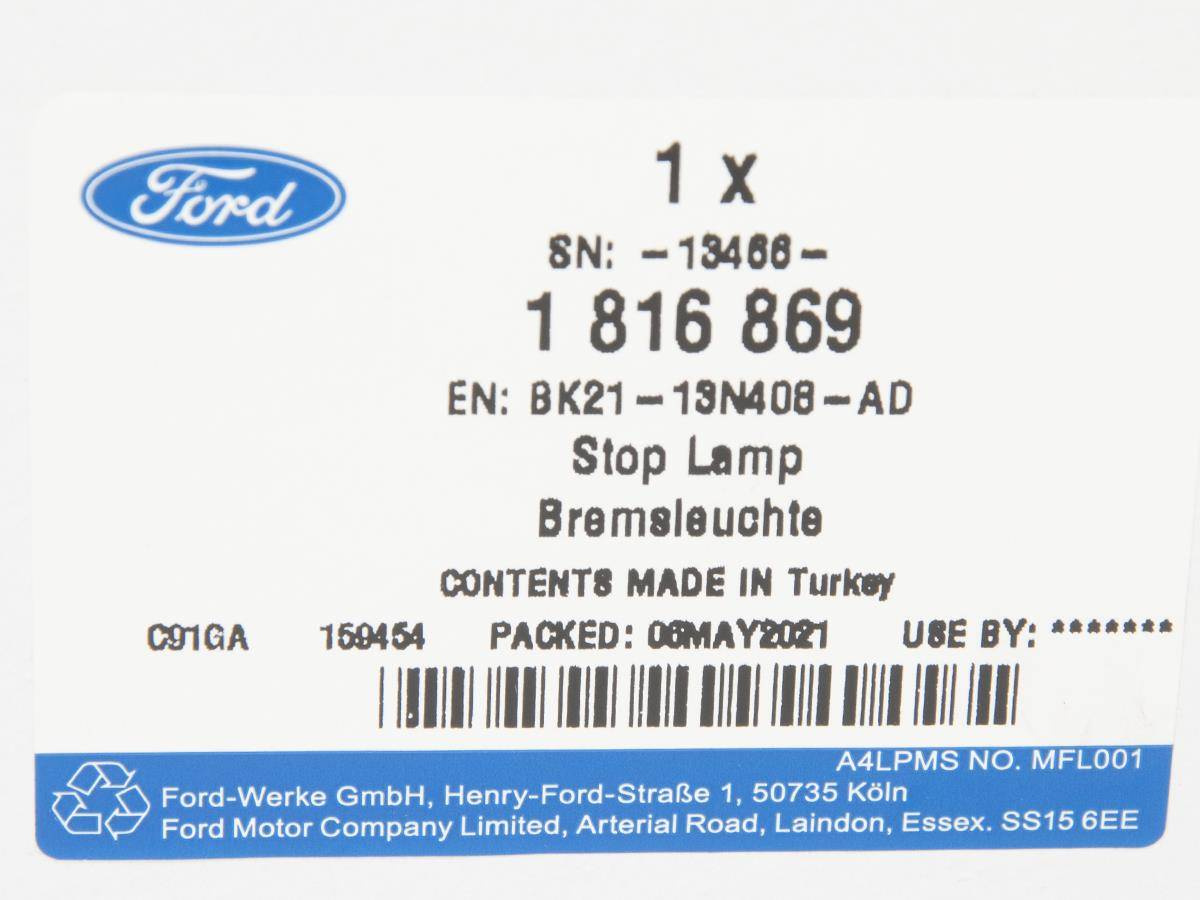 ŚWIATŁO "STOP" PRAWE CUSTOM 12-16 _ 1816869 _ BK21-13N408-AD