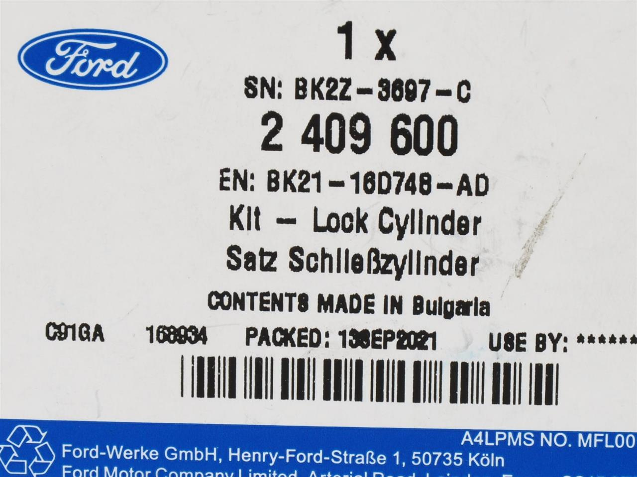 BĘBENEK ZAMKA MASKI TRANSIT 14- 19- CUSTOM 12- 19- _ 2409600 _ BK21-16D748-AD