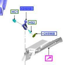 LISTWA LEWA SŁUPEK C FOCUS 11- 14- KOMBI MARBLE _ 1746337 _ BM51-N31011-AD3AM1