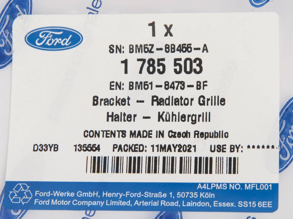 OBUDOWA ŻALUZJI FORD FOCUS CONNECT 1.6 EB/2.0 TDCI _ 1785503 _ BM51-8473-BF _ BM5Z-8B455-A _ GTU_07