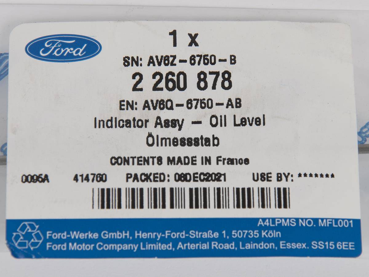 BAGNET POZIOMU OLEJU 1.5 1.6 DIESEL KUGA ECOSPORT _ 2260878 _ AV6Q-6750-AB