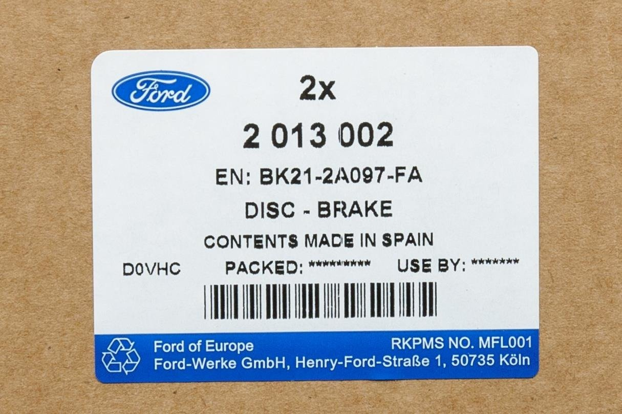 TARCZA HAMULCOWA TYŁ TRANSIT 14- 19- CUSTOM 12- _ 2013002 _ BK21-2A097-FA _ GTU_07