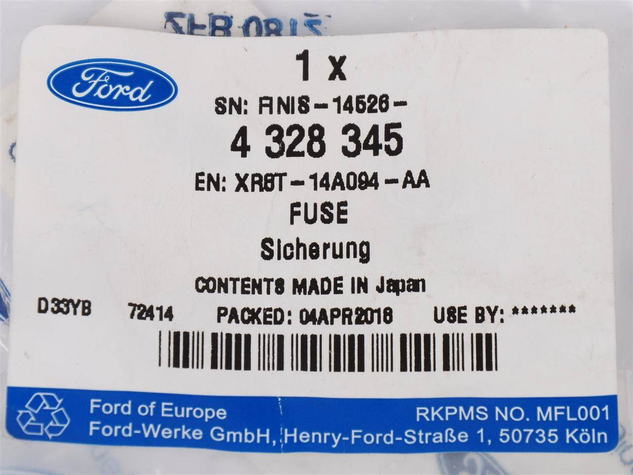 BEZPIECZNIK 60AMP MONDEO 00-07 MAVERICK 00- _ 4328345 _ XR8T-14A094-AA