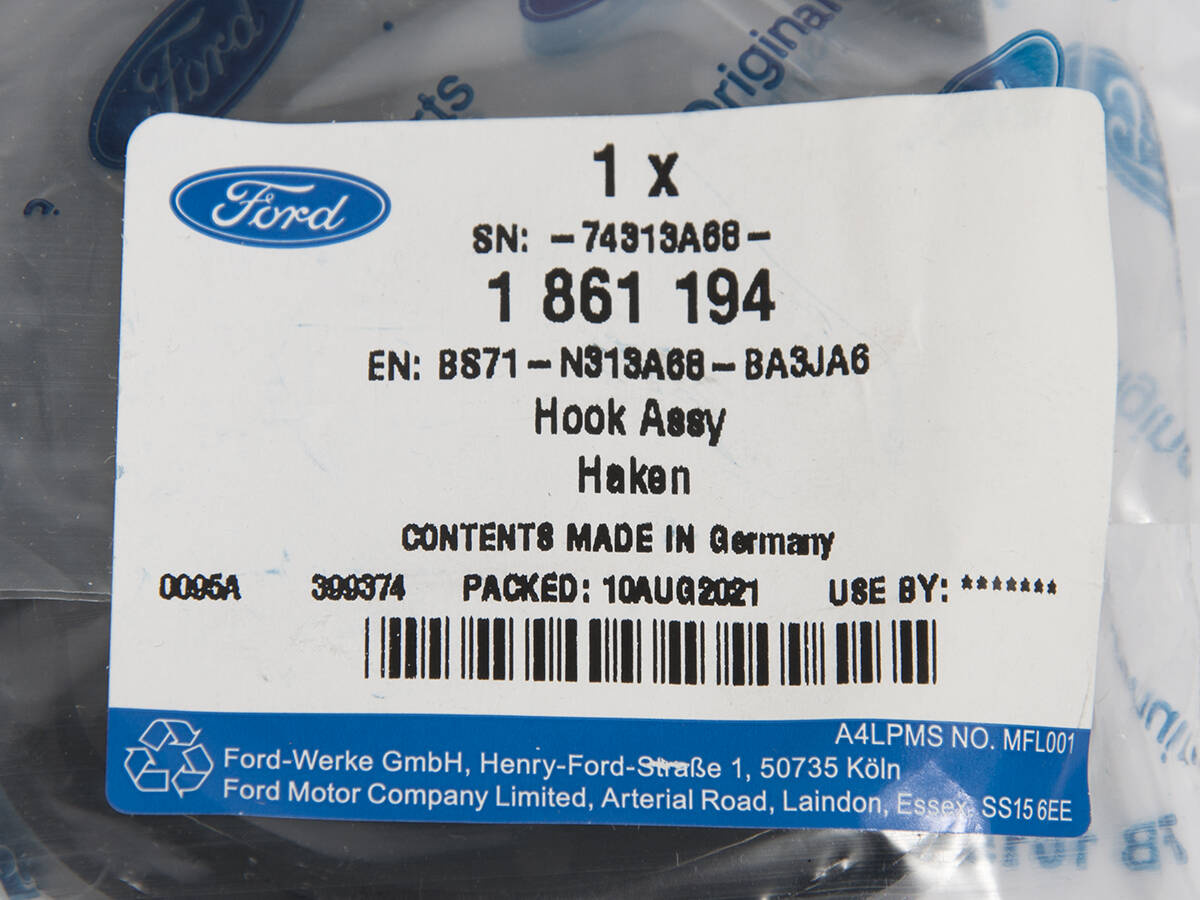 HACZYK BAGAŻNIKA FORD MONDEO 14-22 KOMBI _ 1861194 _ BS71-N313A68-BA3JA6