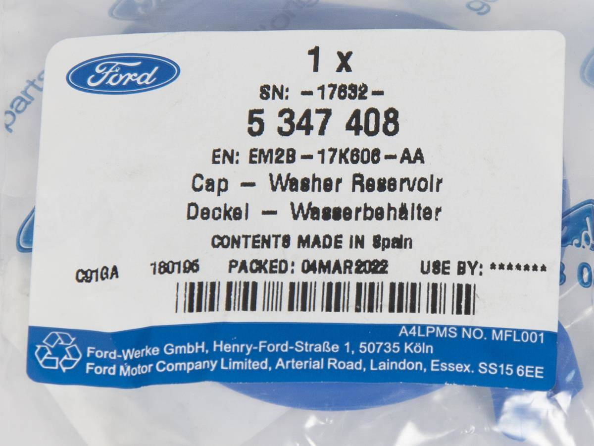 POKRYWA ZBIORNICZKA SPRYSKIWACZY S-MAX/GALAXY 15- MONDEO 20-22 _ 5347408 _ EM2B-17K606-AA