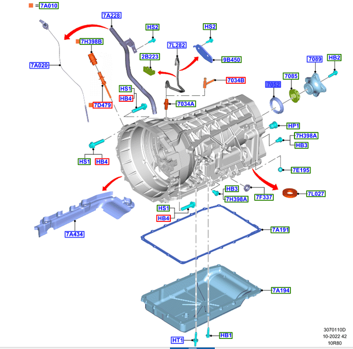 USZCZELNIACZ KOŁNIERZA WAŁU NAPĘDOWEGO RANGER 19- _ 5431162 _ HL3P-7052-BA _ HL3Z-7052-B