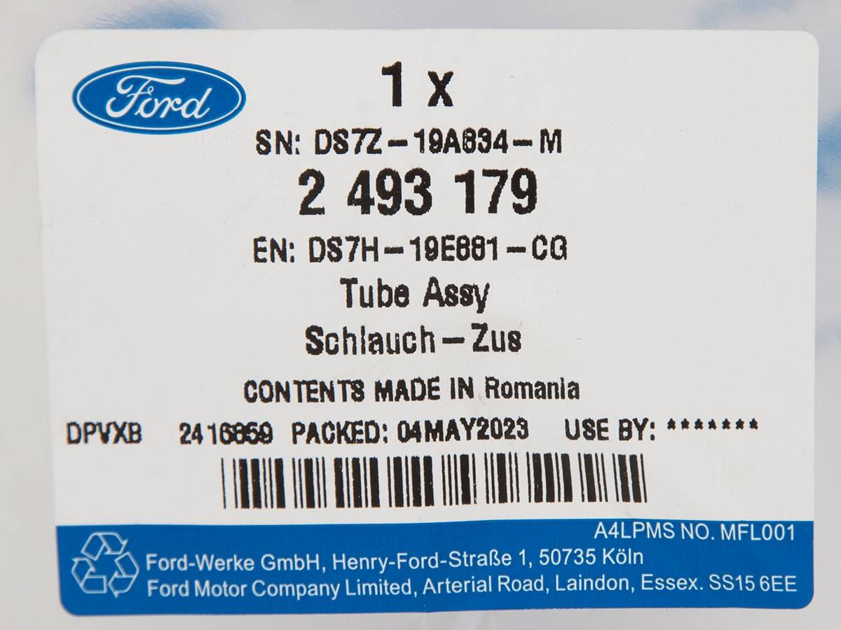 PRZEWÓD UKŁADU KLIMATYZACJI EDGE 15-18 _ 2493179 _ DS7H-19E881-CG