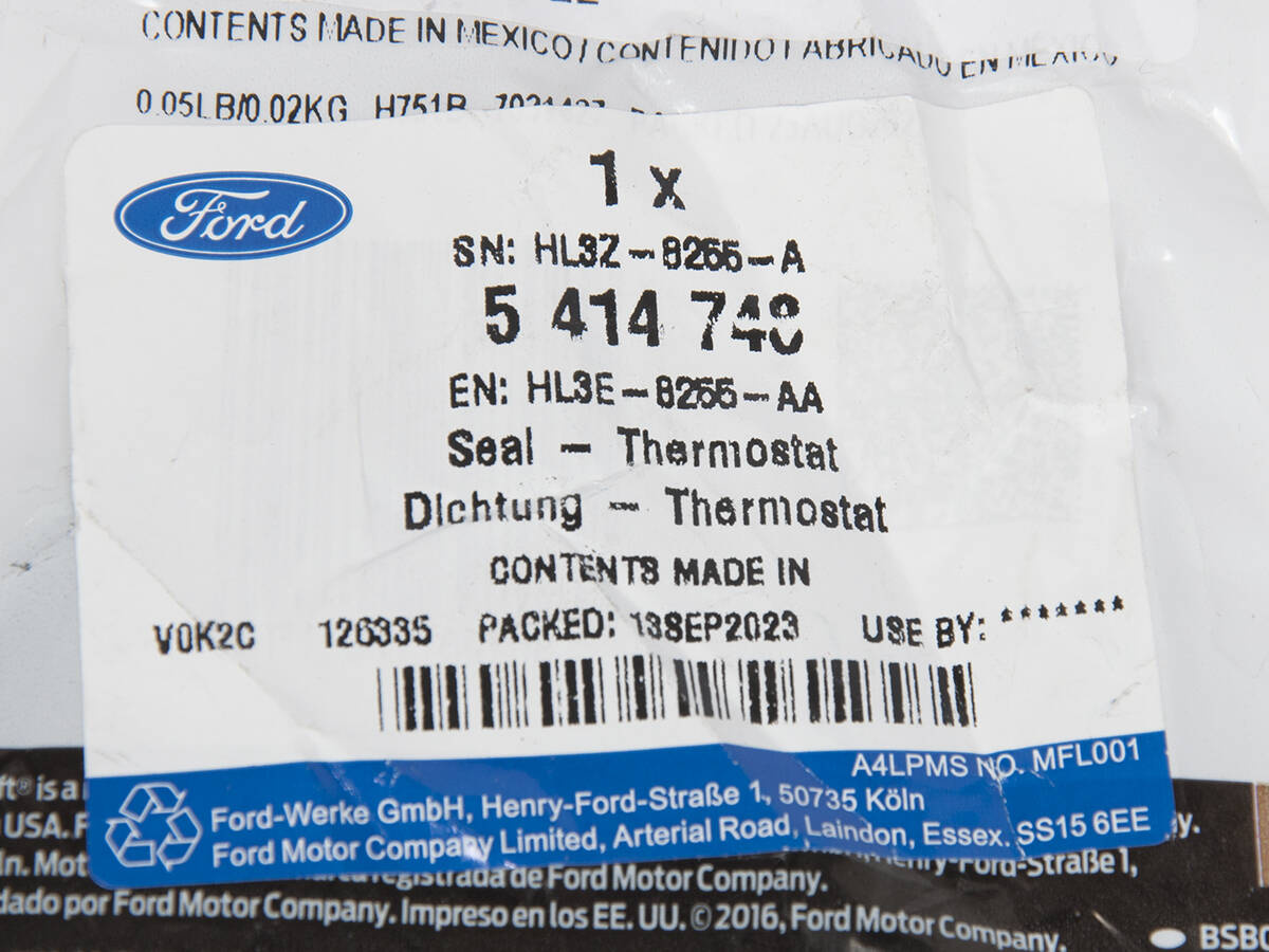 USZCZELKA TERMOSTATTU EDGE 18- KUGA 20- 2,0 EB _ 5414748 _ HL3E-8255-AA _ HL3Z-8255-A