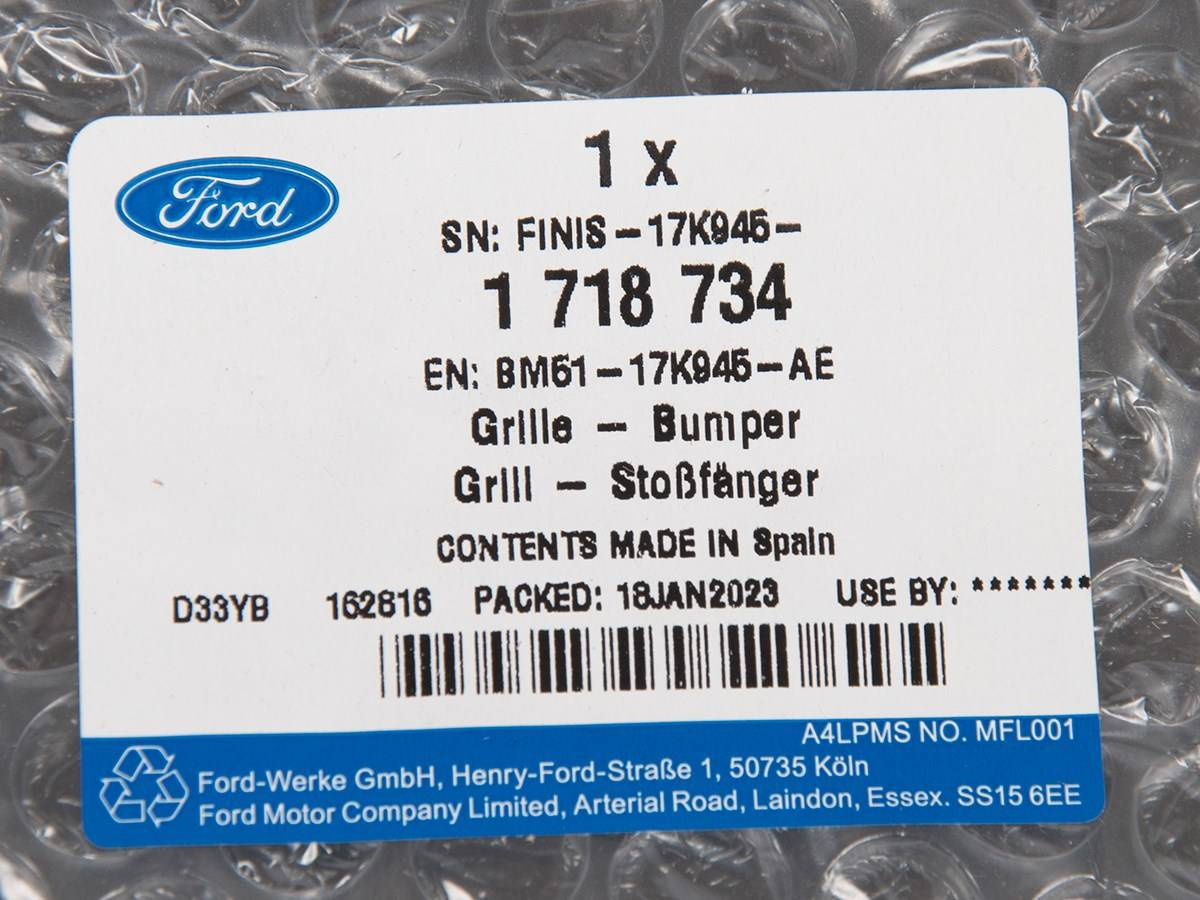 KRATKA DOLNA ZDERZAKA PRZÓD FOCUS 2011- BEZ PDC