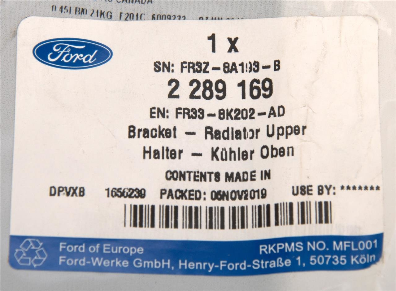 GÓRNE MOCOWANIE CHŁODNICY MUSTANG 2015- _ 2289169 _ FR33-8K202-AD _ FR3Z-8A193-B