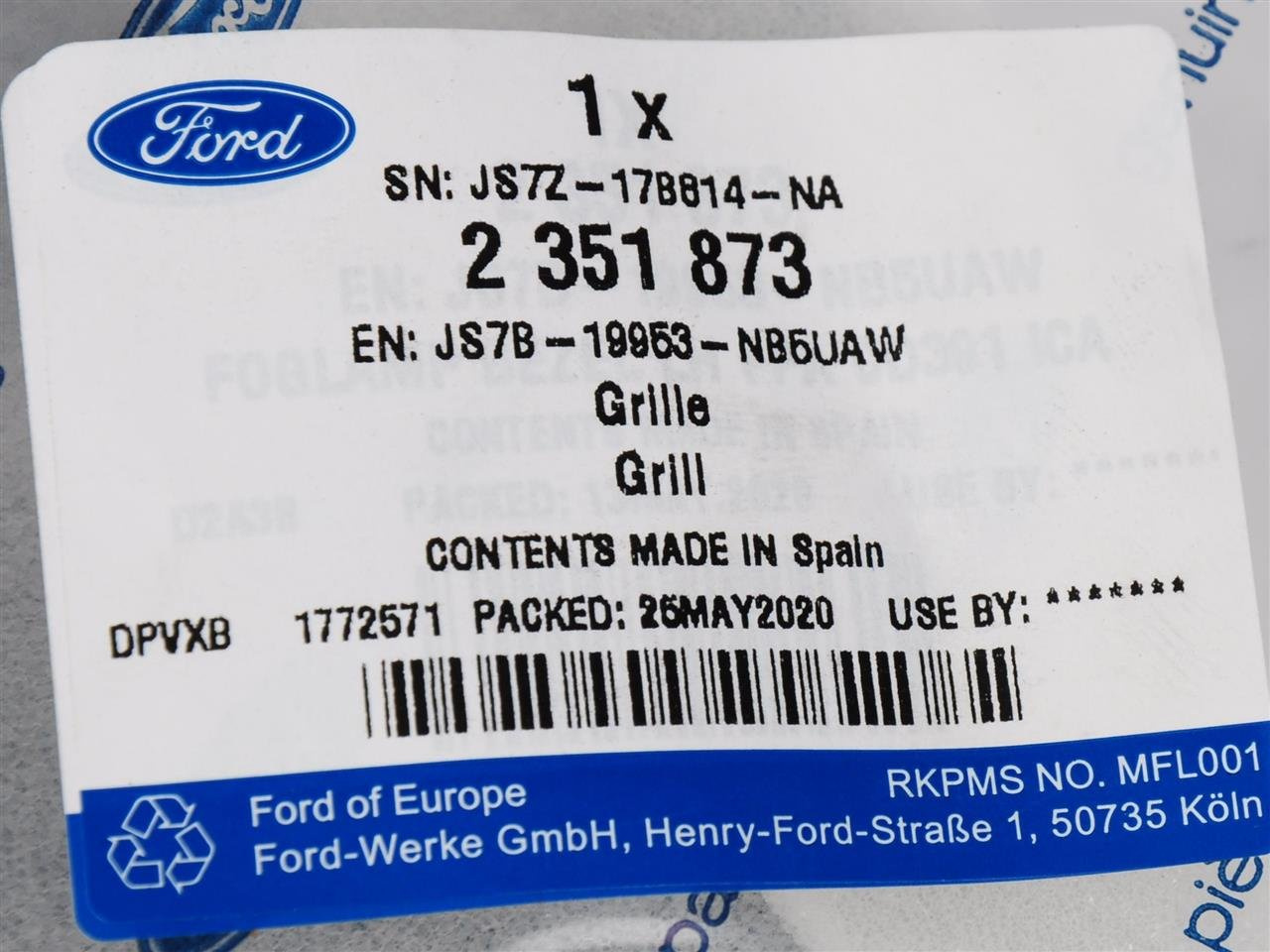 KRATKA HALOGENU LEWA FORD MONDEO MK5 2019-