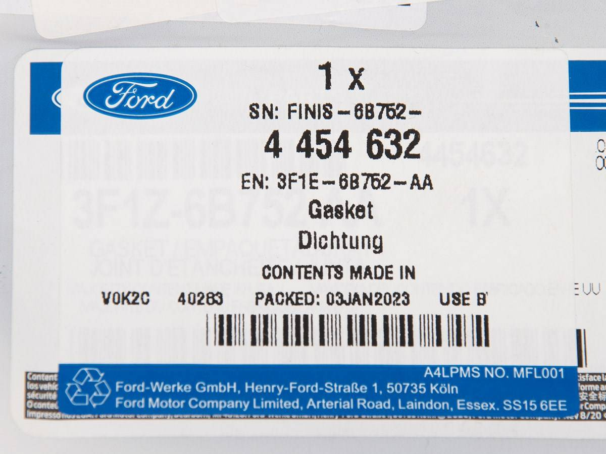 USZCZELKA ODMY FORD MAVERICK 02-07 3.0 V6 DOHC _ 4454632 _ 3F1E-6B752-AA _ 3F1Z-6B752-AA