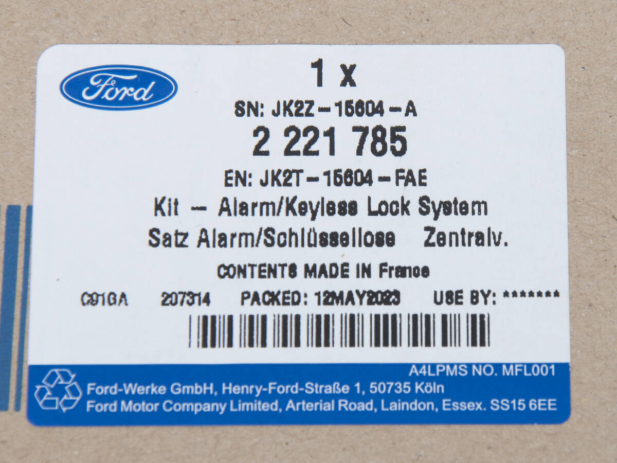 SKRZYNKA BEZPIECZNIKÓW FORD TRANSIT CUSTOM _ 2221785 _ JK2T-15604-FAE 18-19