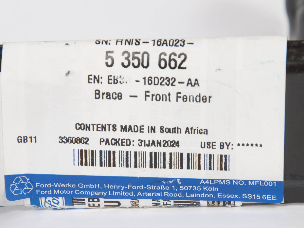 WSPORNIK MOCOWANIE BŁOTNIKA FORD RANGER 12- 19- _ 5350662 _ EB3B-16D232-AA