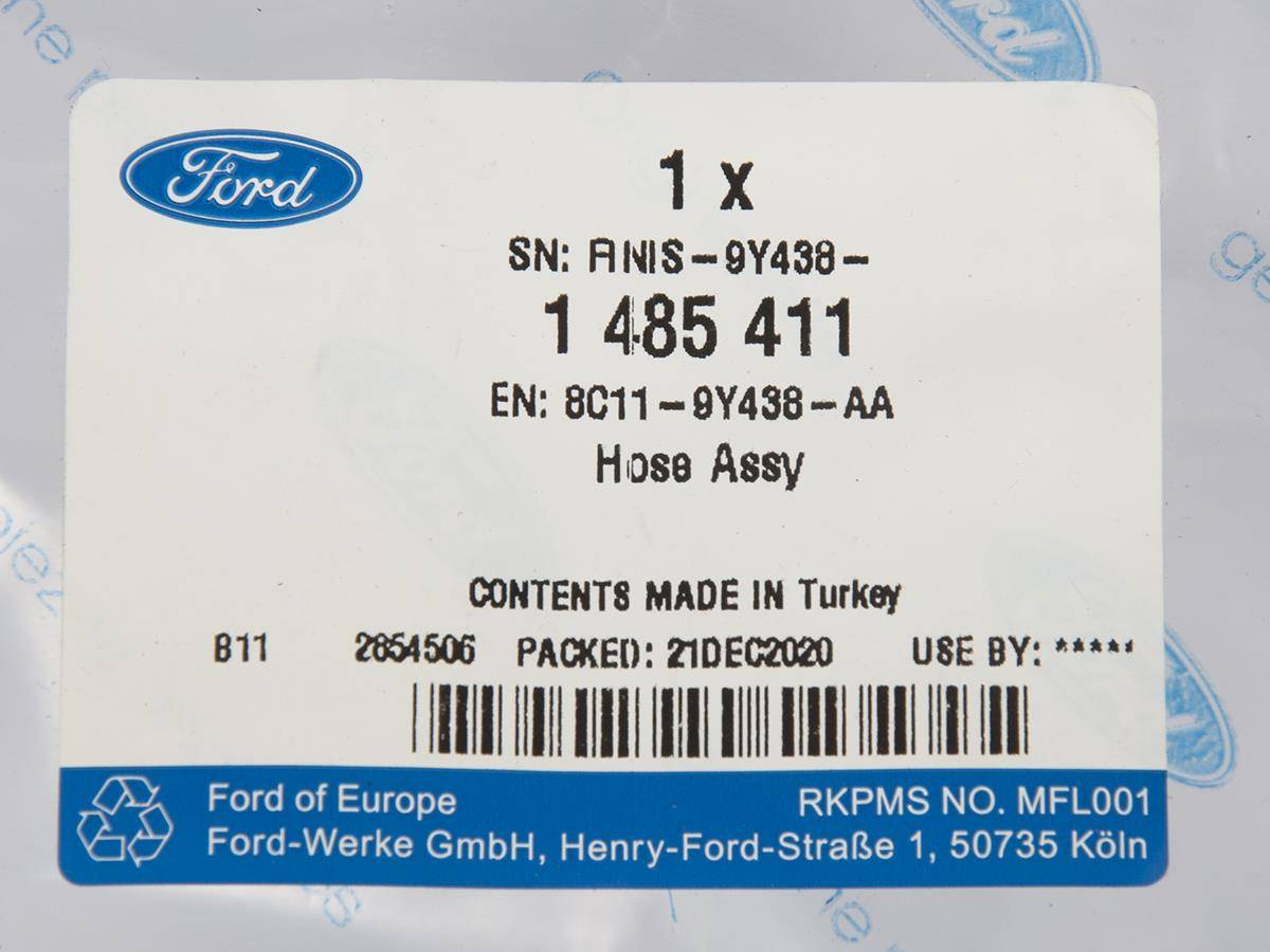 PRZEWÓD UKŁADU CHŁODZENIA TRANSIT 08-14 / 2.4 TDCI _ 1574838 _ 8C11-9Y438-AB