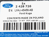 MATA BAGAŻNIKA FORD KUGA 20-  Z LOGO POJAZDU OE _ 2428726 _ LV4J-45456-AB
