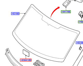 SZYBA PRZEDNIA TRANSIT 06-14 _ 1807678 _ 6C11-V03100-ED