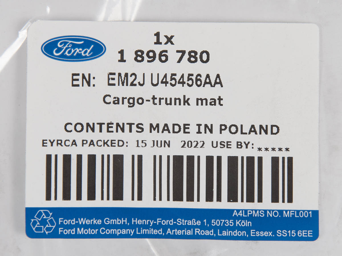 MATA BAGAŻNIKA S-MAX / GALAXY 2015- DWUSTRONNA _ 1896780 _ EM2J-U45456-AA _ GTU_07