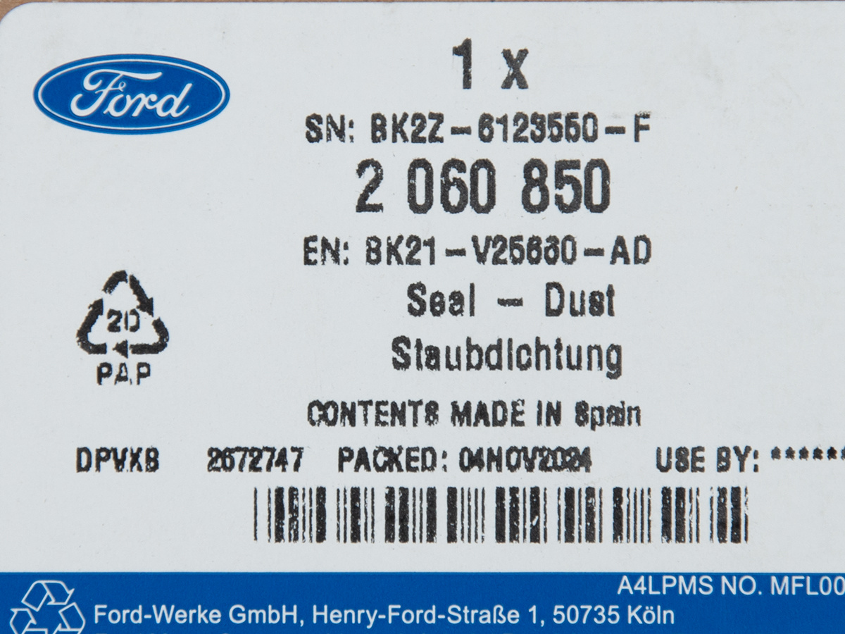 USZCZELKA SZYBY DRZWI PRZESUWNYCH CUSTOM 12- OE _ 2060850 _ BK21-V25660-AD