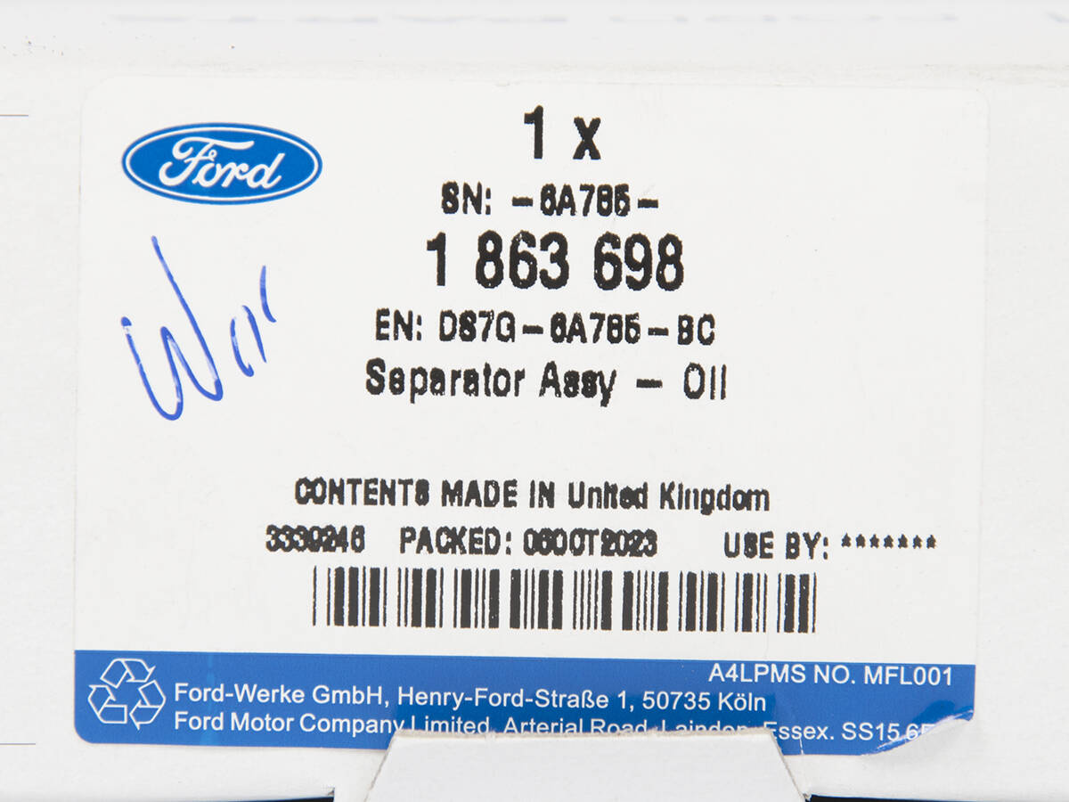 ODMA SILNIKA FORD MONDEO 14- KUGA 14- 1.5 EB _ 1863698 _ DS7G-6A785-BC _ DS7Z-6A785-C