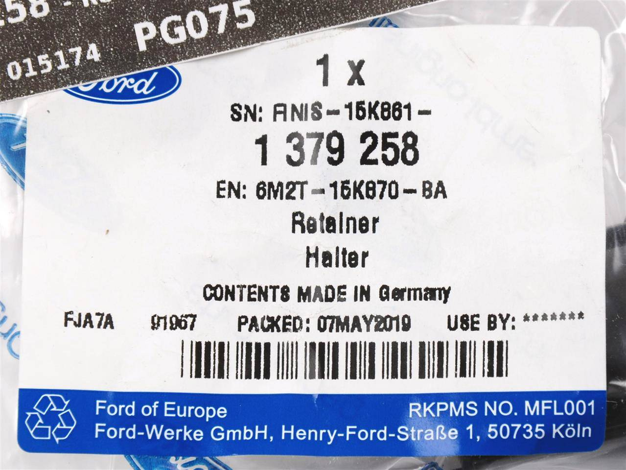 KOSZYK CZUJNIKA PARKOWANIA ZEW. PRZÓD S-MAX 06-10 _ 1379258 _ 6M2T-15K870-BA