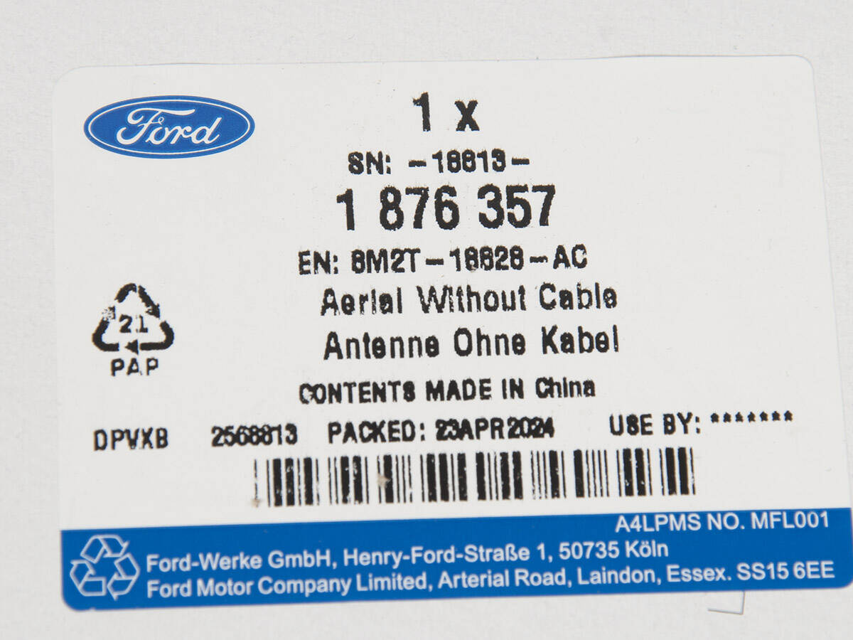 ANTEN BEZ PRZEWODU S-MAX/GALAXY 09-15 _ 1876357 _ 8M2T-18828-AC