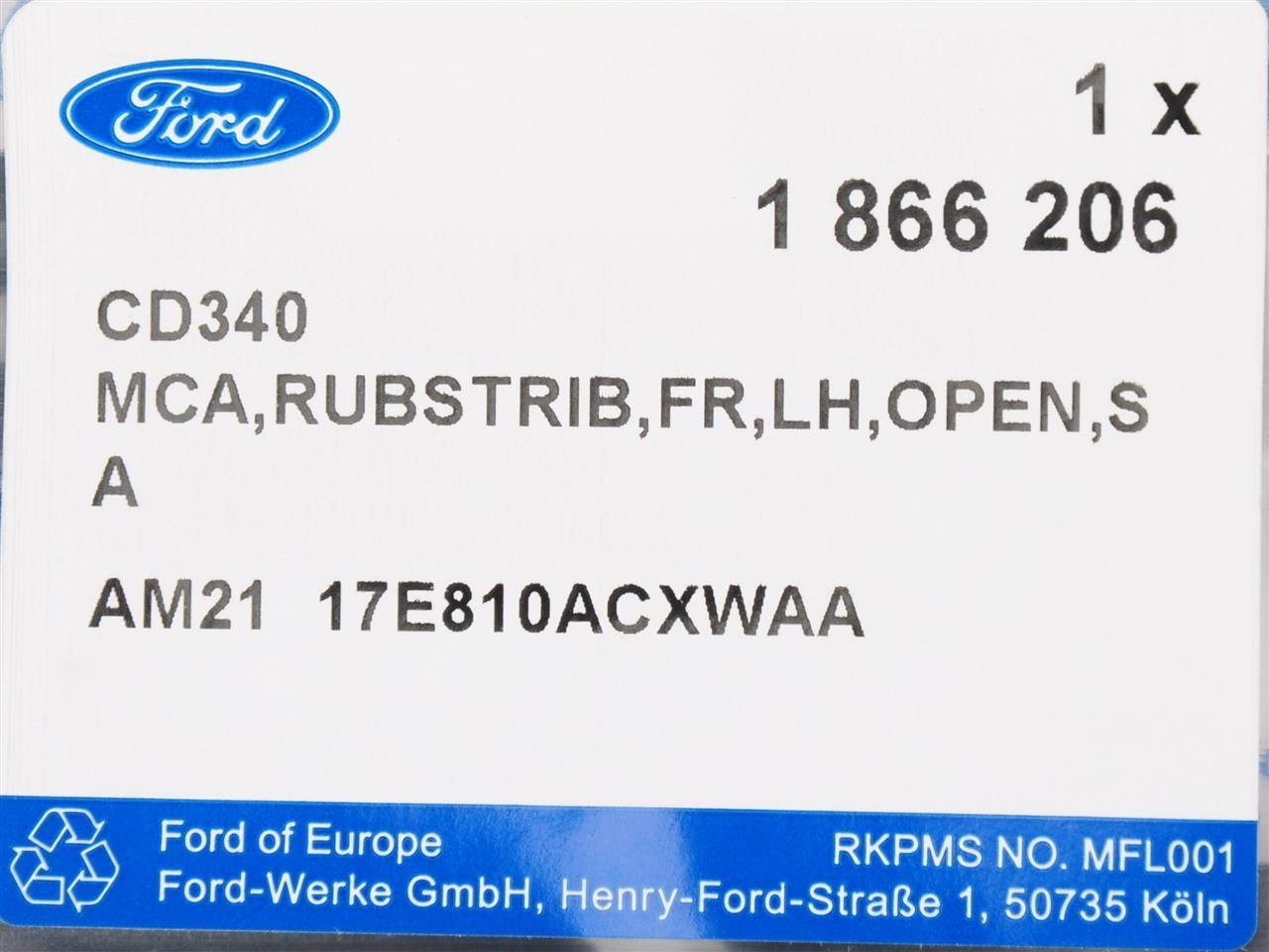 RAMKA PRAWA ŚWIATŁA LED S-MAX 2010-2015 _ 1866206 _ AM21-17E810-ACXWAA _ GTU_07