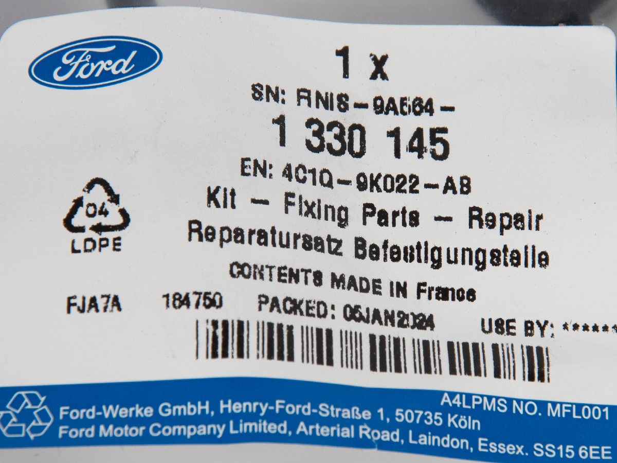 PRZEWODY PRZELEWOWE WTRYSKIWACZY 2.4L DURATORQ-TDCI TRANSIT 04-06 _ 1330145 _ 4C1Q-9K022-AB