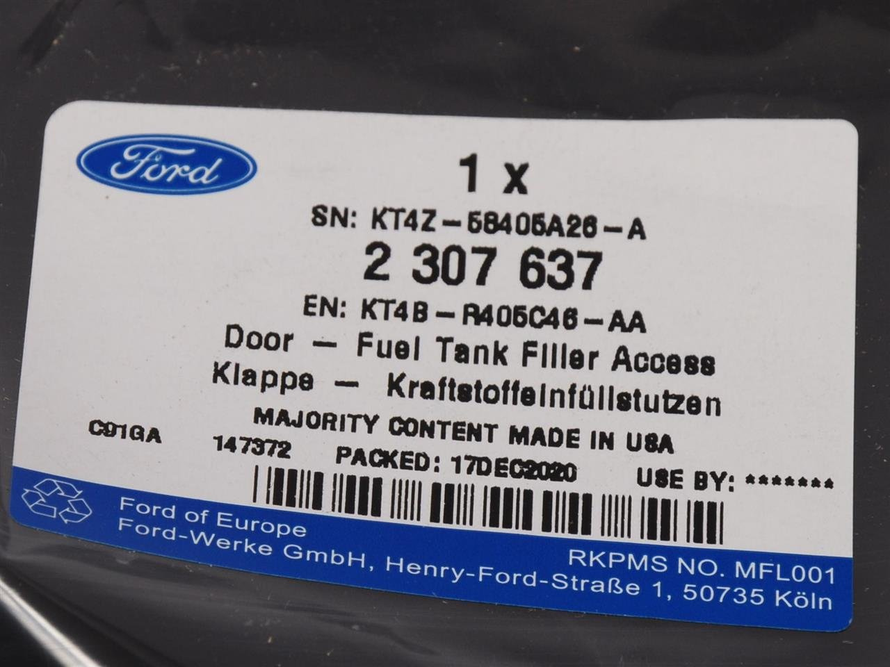 KLAPKA WLEWU PALIWA FORD EDGE 18- _ 2545530 _ KT4B-R405C46-AB _ KT4Z-58405A26-B