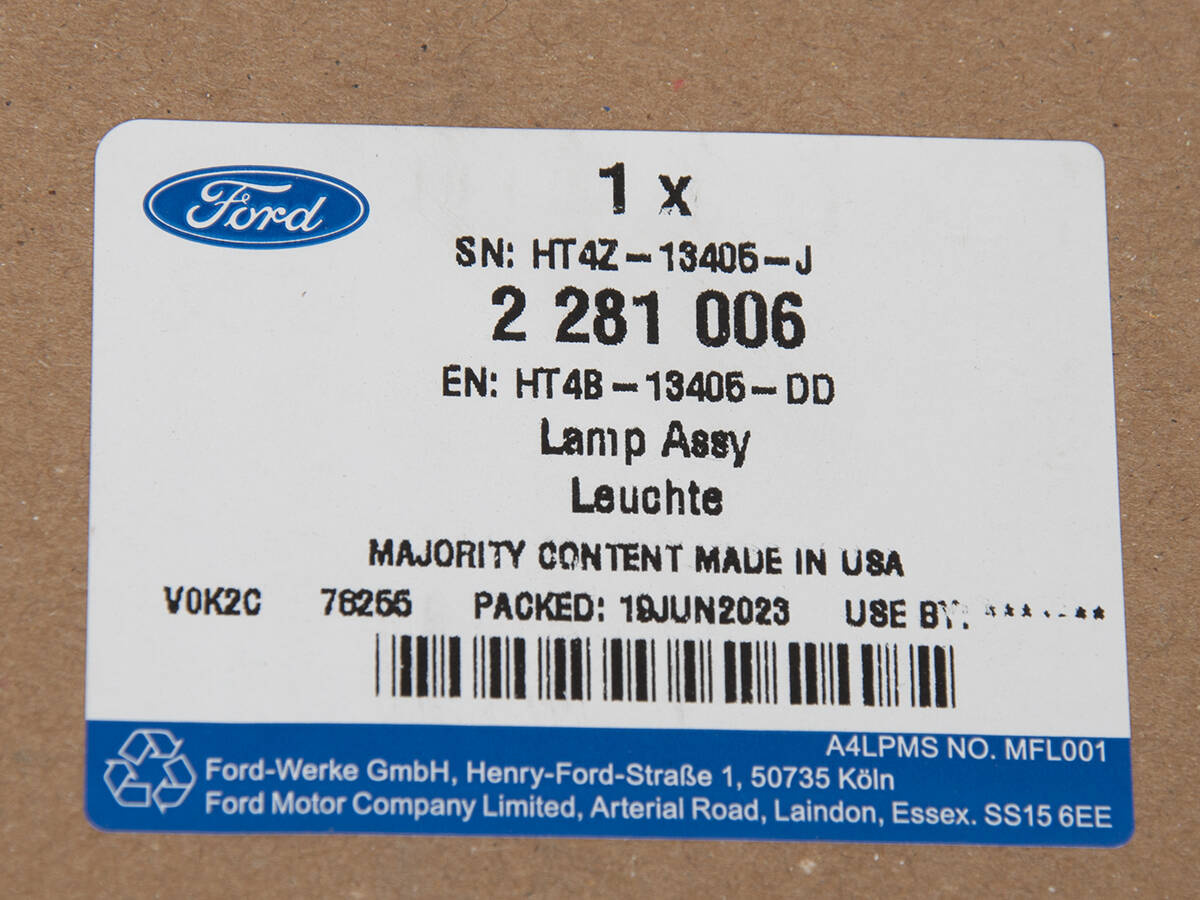 LAMPA TYLNA ZEWNĘTRZNA LEWA EDGE 15-18 _ 2281006 _ HT4B-13405-DD _ HT4Z-13405-J