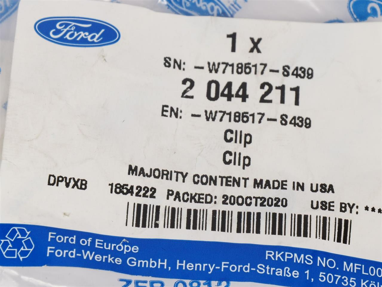 ZACISK Z NAKRĘTKĄ WCISKANY 4,2X0,7-0,9 KUGA 20- _ 2044211 _ W718517-S439 _ W718517-S439