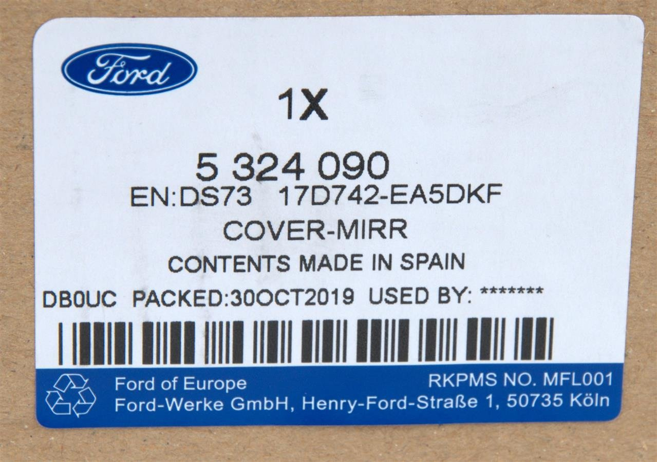 OBUDOWA LUSTERKA PRAWA MONDEO 2014- TECTONIC SILVER _ 5324090 _ DS73-17D742-EA5DKF _ GTU_07