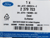 NALEPKA KLIMATYZACJI FOCUS 18- FORD OE  _ 2379703 _ JX7B-19A688-BD