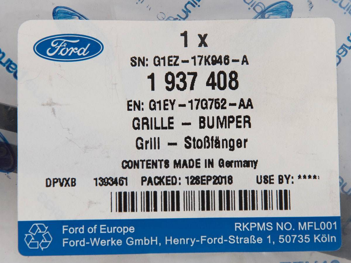 LISTWA KRAKI GÓRNEJ ZDERZAKA PRZÓD FOCUS RS 16- _ 1937408 _ G1EY-17G752-AA