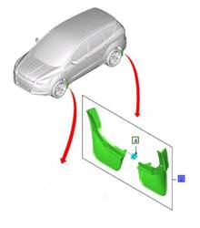 CHLAPACZE TYŁ KUGA 2012- / 2016-19 _ 5236408 _ DJ5J-16D576-BB59QR