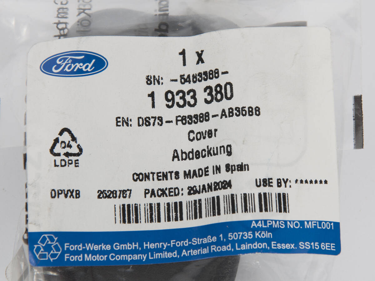 ZAŚLEPKA ISOFIX KANAPY TYLNEJ MONDEO MK5 _ 1933380 _ DS73-F63388-AB35B8