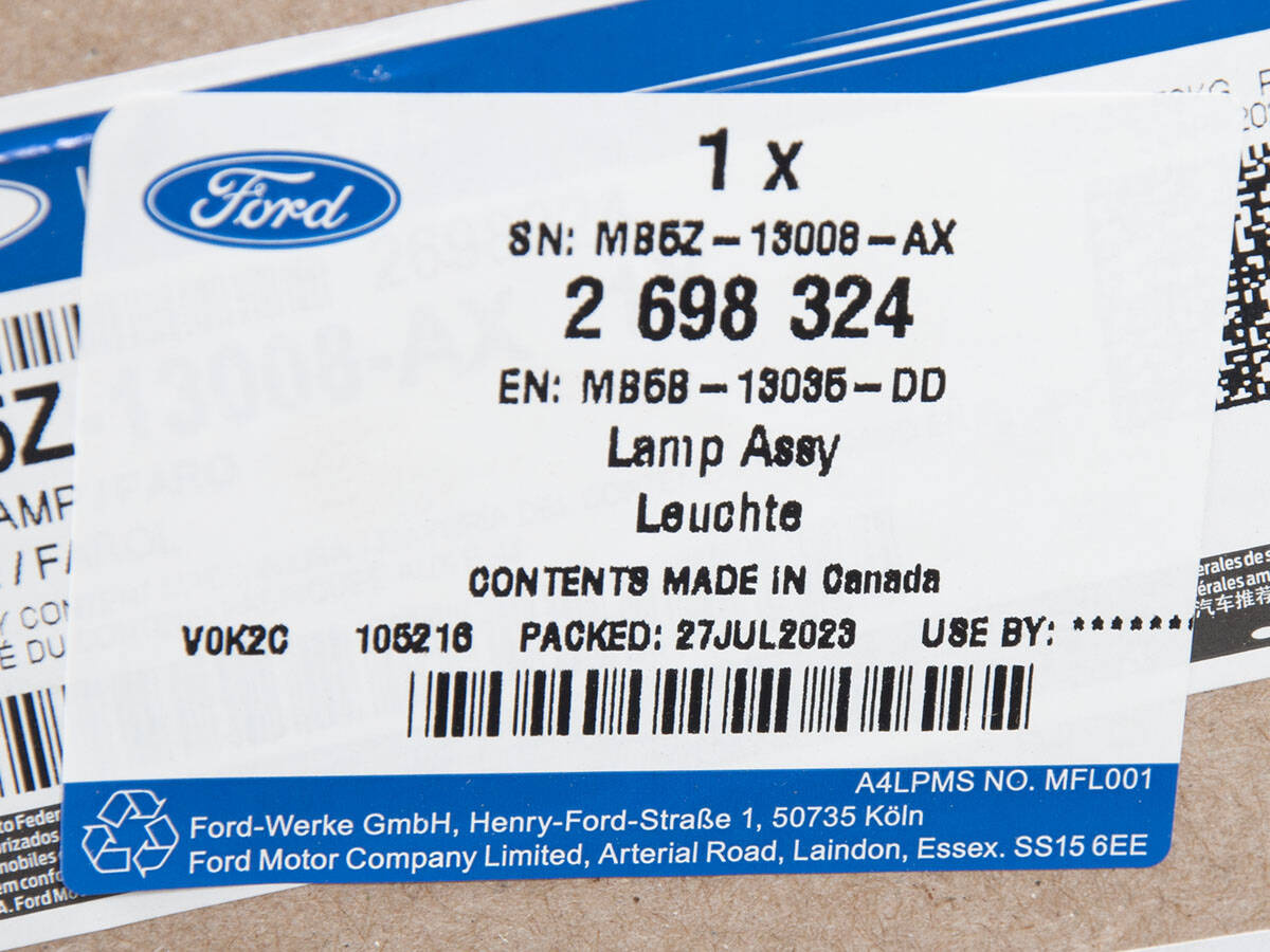 REFLEKTOR LEWY EXPLORER 2020- _ 2698324 _ MB5B-13035-DD _ LB5Z-13008-DB