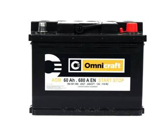 AKUMULATOR OMICRAFT 60Ah 680A AGM _ 2402377 _