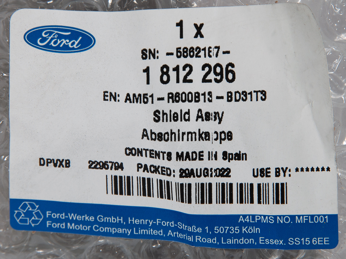 OSŁONA FOTELA KIEROWCY C-MAX 15-19 _ 1812296 _ AM51-R600B13-BD31T3