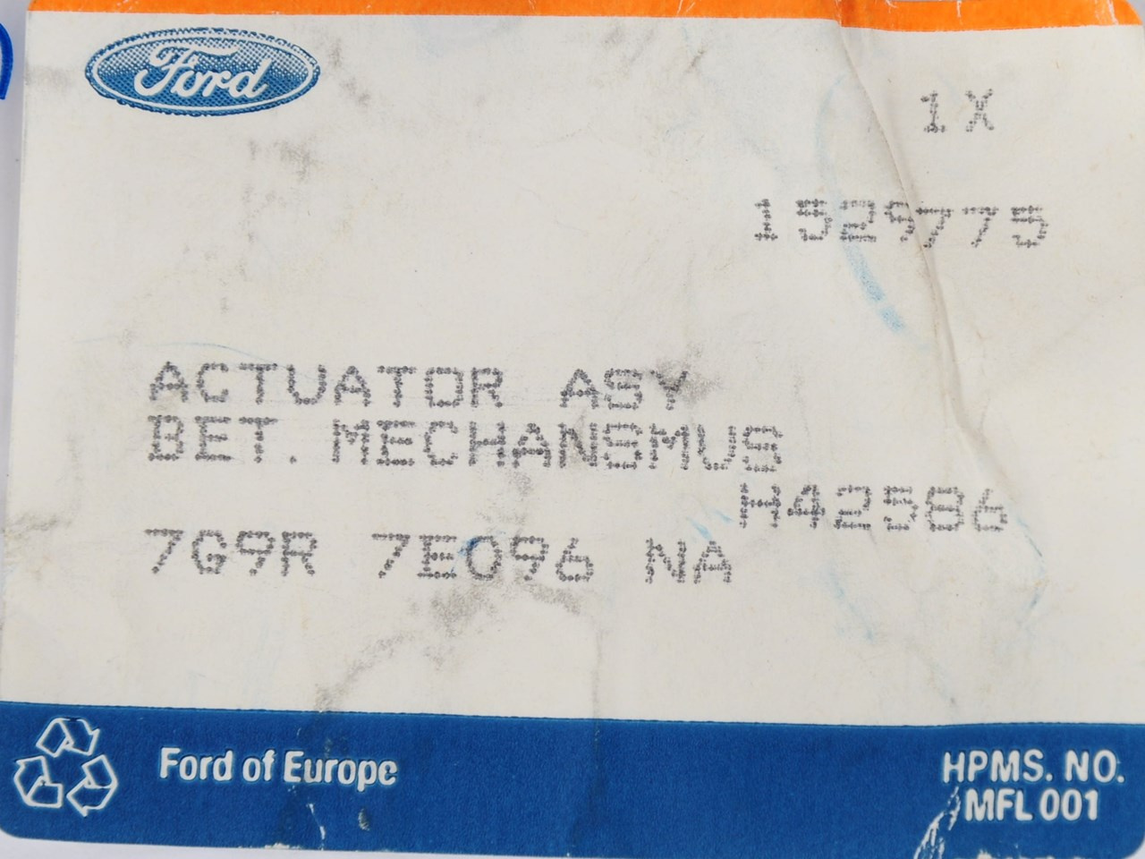 SIŁOWNIK DRĄŻKA ZMIANY BIEGÓW S-MAX/GALAXY 07-15 _ 1529775 _ 7G9R-7E096-NA