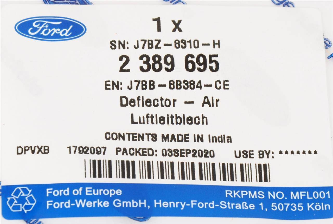 KIEROWNICA POWIETRZA DOLNA KA 2016- _ 2389695 _ J7BB-8B384-CE _ GTU_07