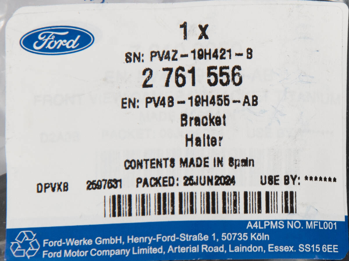 WSPORNIK KAMERY PRZEDNIEJ FORD KUGA 24- FORD OE _ 2761556 _ PV4B-19H455-AB