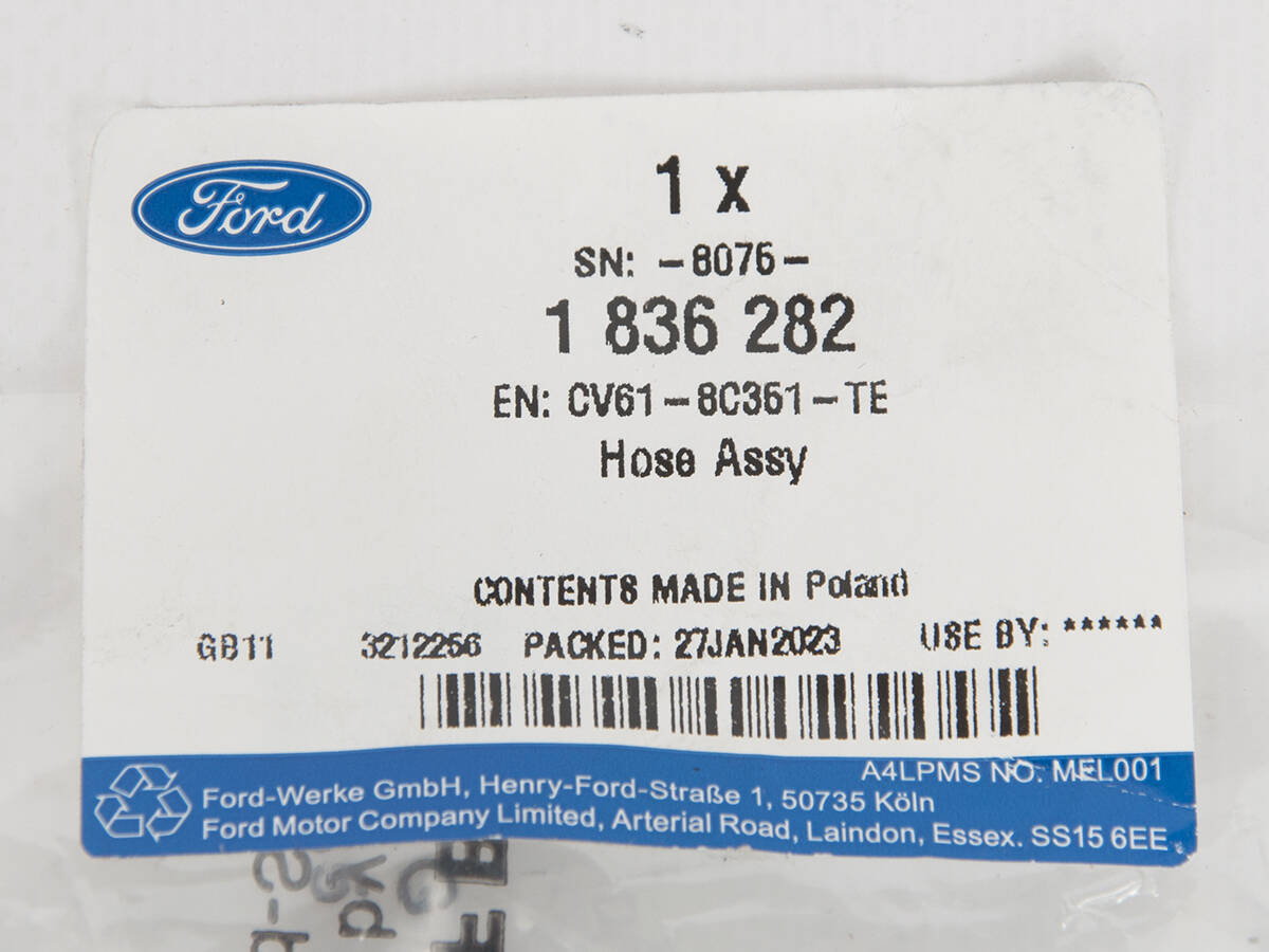 PRZEWÓD UKŁADU CHŁODZENIA FORD FOCUS 12- 2.0 EB _ 1836282 _ CV61-8C351-TE